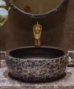 Chậu Lavabo sứ nghệ thuật LVG 08