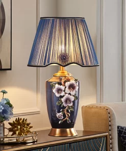 ĐÈN BÀN GỐM TRÁNG MEN CAO CẤP MD0042